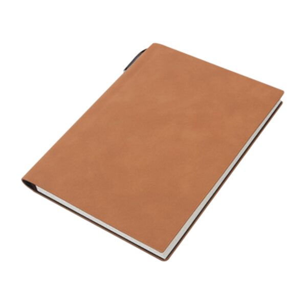 Fanno-A5 Ruled Notebook with PU Leather Cover for Travel and Daily Journaling 200 Pages