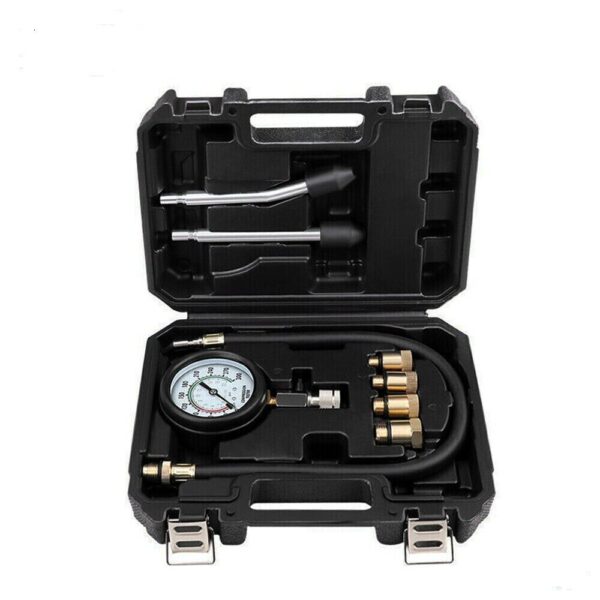 Fanno-Cylinder Compression Tester Kit for Petrol Engines with Carry Case and Adapters