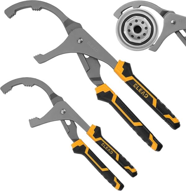 Fanno-Adjustable Oil Filter Wrench Set - 9" & 12" Pliers for Cars  Trucks  Motorcycles - Durable Carbon Steel  Ergonomic Grip  Easy Access Design