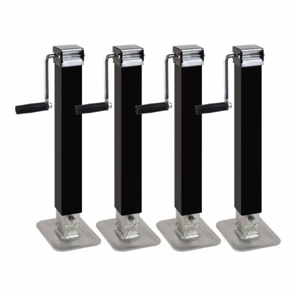 Fanno-Heavy Duty Trailer Jack Stand 7000 lbs Capacity Side Handle Weld On 4 Pack