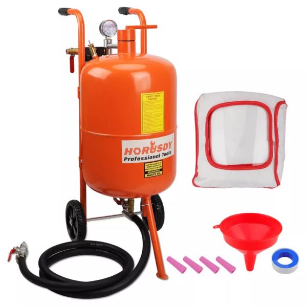 Fanno-40L Sandblasting Tank Portable Sand Grit Blaster Abrasive Gun Car Trucks