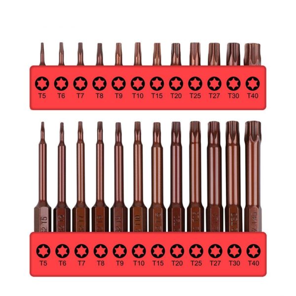 Fanno-24Pc Torx Bit Set Security Screwdriver Bits Compatible with Electric and Manual Tools