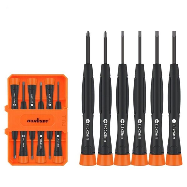 Fanno-6 Piece Precision Screwdriver Set for Electronics with Magnetized Tips and Case