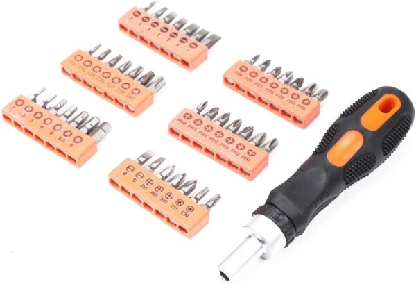 Fanno-Flexible Ratchet Screwdriver Set with 56 Bits and Extension for Multiple Repairs