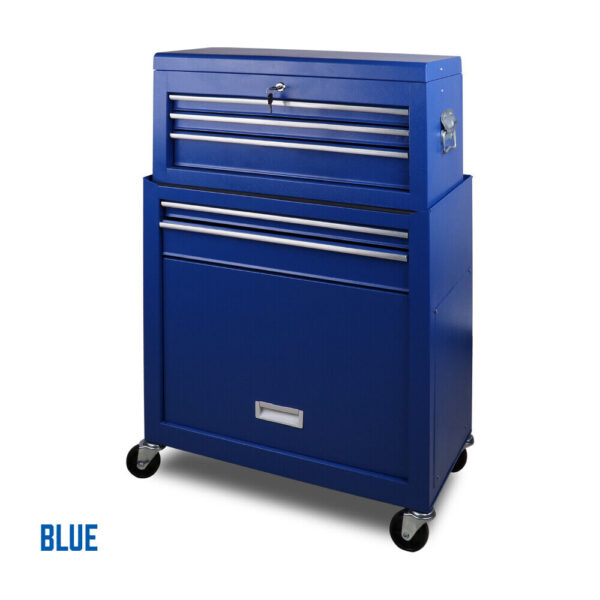 Fanno-7 Drawer Tool Trolley Garage Storage Cabinet with Lockable Drawers and Casters