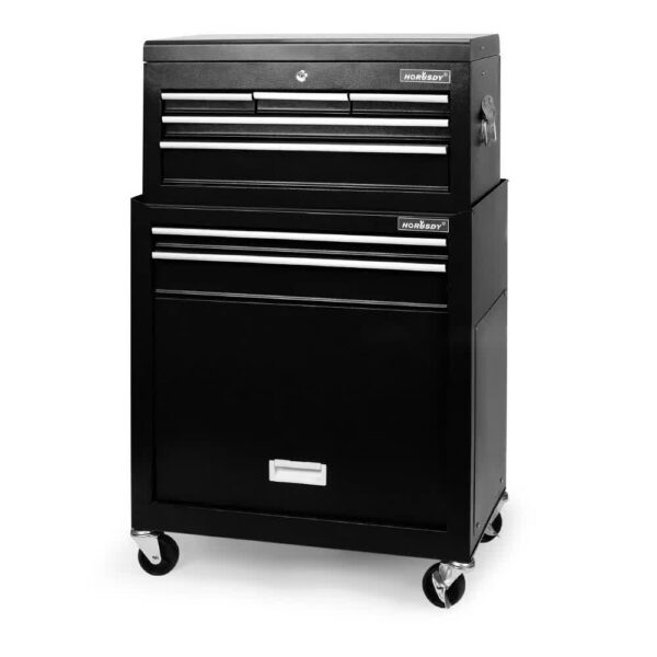 Fanno-7-Drawer Tool Box Chest Cabinet with Lockable Wheels for Garage Storage Solutions