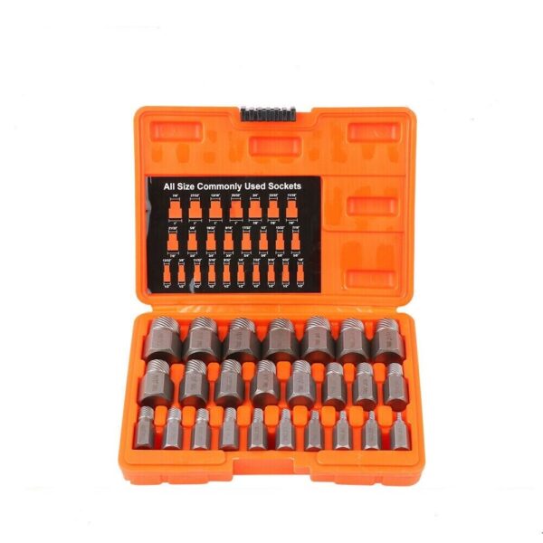 Fanno-25 Piece Screw Extractor Set for Broken Bolt Removal and Easy Out Tool