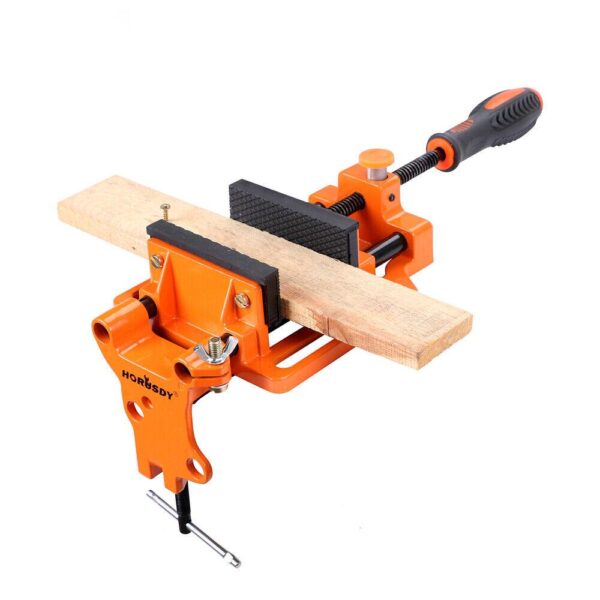 Fanno-90mm Drill Press Bench Vice Quick Release Clamp with Soft Grip Pads for Woodwork