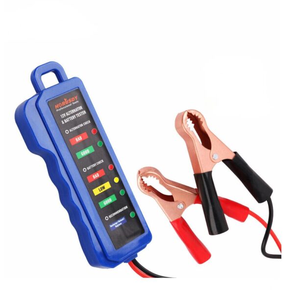 Fanno-Battery Tester 12V Automotive Load Tester with Clips for Voltage Check