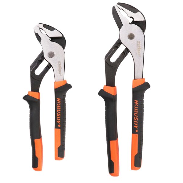 Fanno-2Pc Groove Joint Pliers Set 8 and 10 Inch Heavy Duty Non-Slip Grip Tools