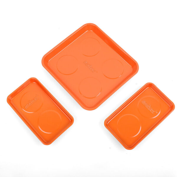 Fanno-HORUSDY 3Pcs Magnetic Parts Tray Set Small Parts Tool Organization Non Slip