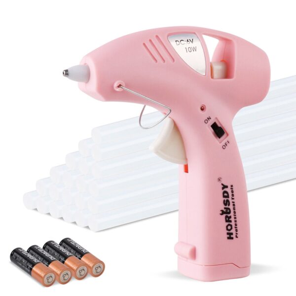 Fanno-Cordless Hot Glue Gun with 20 Glue Sticks and Batteries for Craft DIY Repair