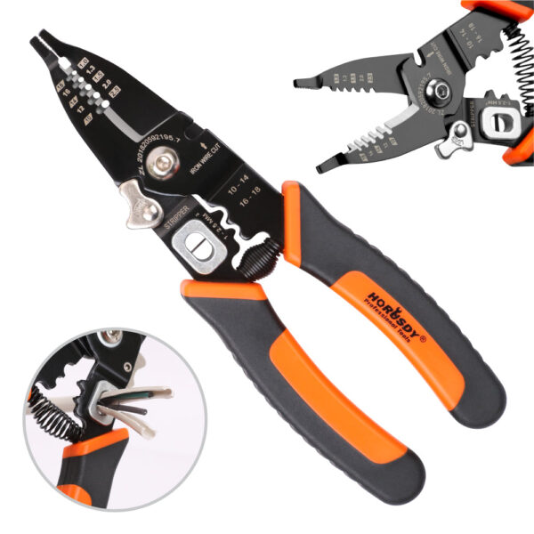 Fanno-8 Inch Wire Stripping Tool Multi-Function Wire Cutter Crimping Pliers Insulated