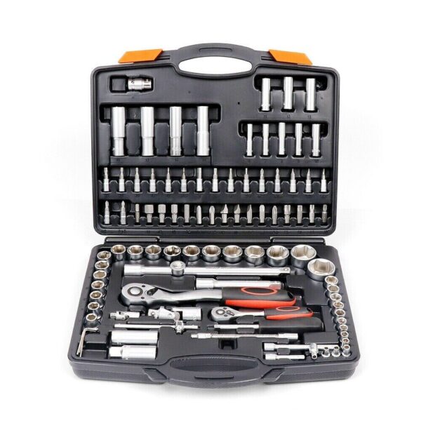 Fanno-94 Piece Socket Ratchet Wrench Set with Screwdriver Bits and Extensions for Repairs