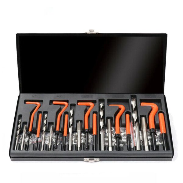 Fanno-131 Piece Metric Thread Repair Kit HSS Drill Tap Insert Tools with Storage Case