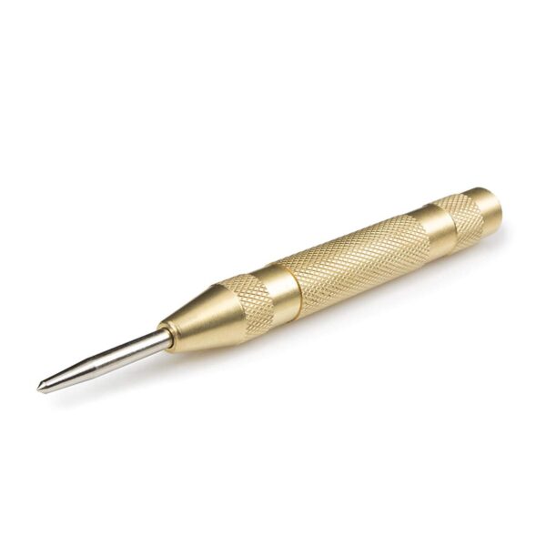 Fanno-Automatic Center Punch Tool Adjustable Spring Loaded Knurled Handle for Drilling