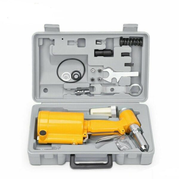 Fanno-Pneumatic Rivet Gun Kit High Speed Durable Air Riveter with Nozzles and Accessories