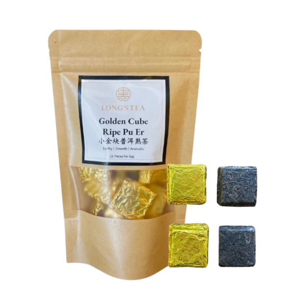 Fanno-Cubic Ripe Pu Er Tea 2015 Yunnan 25 Cubes 100g Light Mellow Earthiness