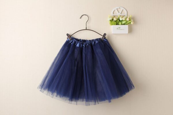 Fanno-Tulle Tutu Skirt for Adults and Kids Dance Party Costume Ballet Wear Navy