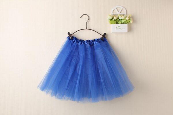 Fanno-Tulle Tutu Skirt for Adults and Kids Dance Party Costume Royal Blue Dress Up Wear