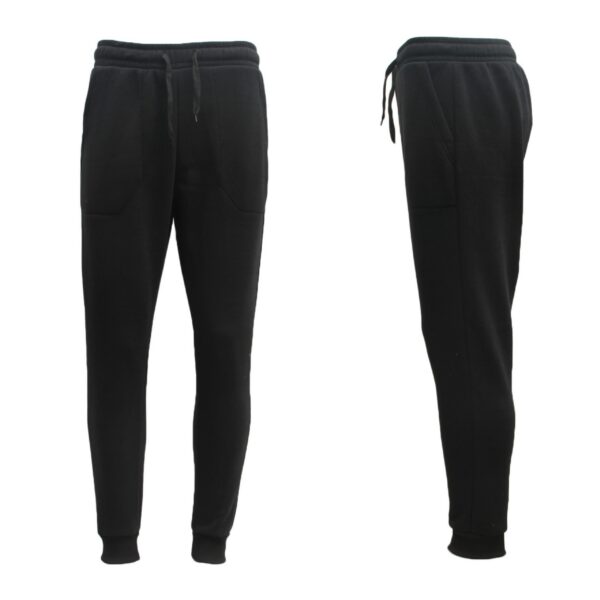 Fanno-Fleece Lined Sweatpants for Men and Women Casual Warm Track Pants Black XL