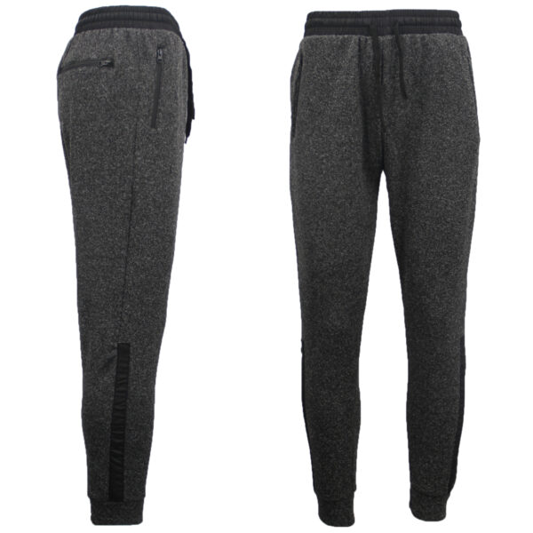 Fanno-Mens Gym Track Pants Cuffed Hem Joggers with Zip Pockets for Sports and Casual Wear