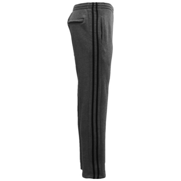 Fanno-Men's Fleece Track Pants with Zip Pocket Casual Sports Trousers S-6XL Dark Grey