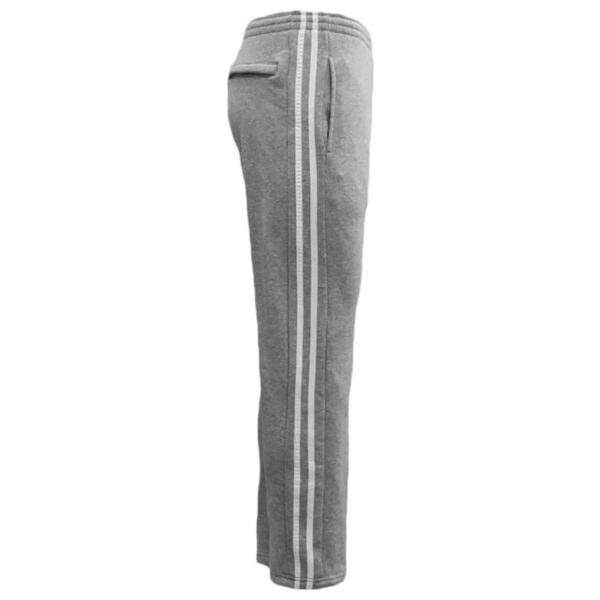 Fanno-Men's Fleece Track Pants with Zip Pocket Casual Sports Trousers S-6XL Light Grey