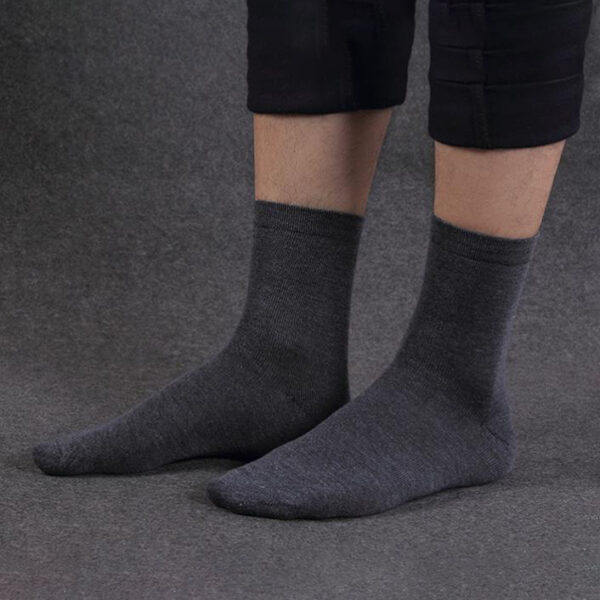 Fanno-Cotton Breathable Crew Socks for Men and Women 10 Pairs Dark Grey Comfortable Work