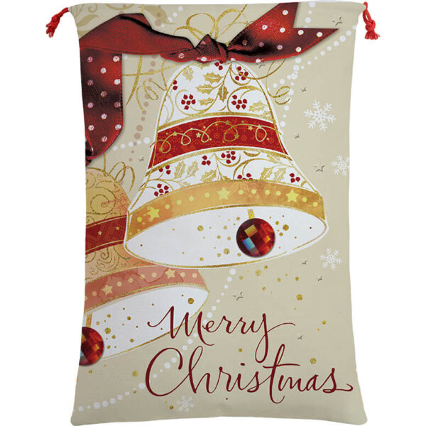 Fanno-Large Hessian Santa Sack for Christmas Gifts Personalized Kids Gift Bag 70x50cm