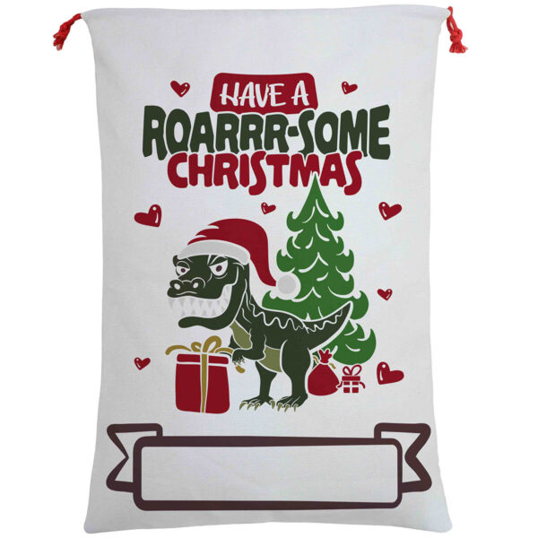 Fanno-Large Christmas Hessian Santa Sack for Kids Gifts Reusable Holiday Bag