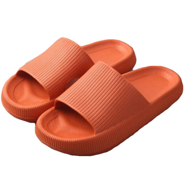 Fanno-EVA Pillow Slides Sandals Non-Slip Soft Slippers for Home and Beach Use Orange 36/37