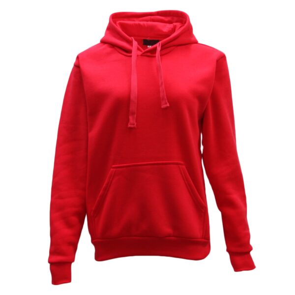 Fanno-Unisex Basic Plain Hoodie Pullover Sweatshirt Warm Fleece Jumper XS-8XL Red 5XL