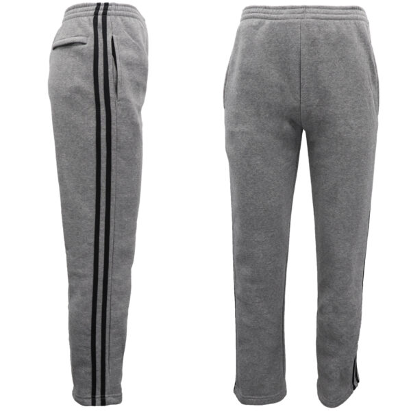 Fanno-Men's Fleece Track Pants with Zip Pocket Casual Sports Trousers S-6XL Grey