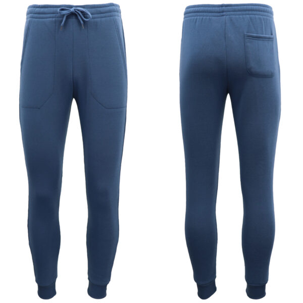 Fanno-Fleece Lined Sweatpants for Men and Women Casual Warm Track Pants XS-6XL Stone Blue