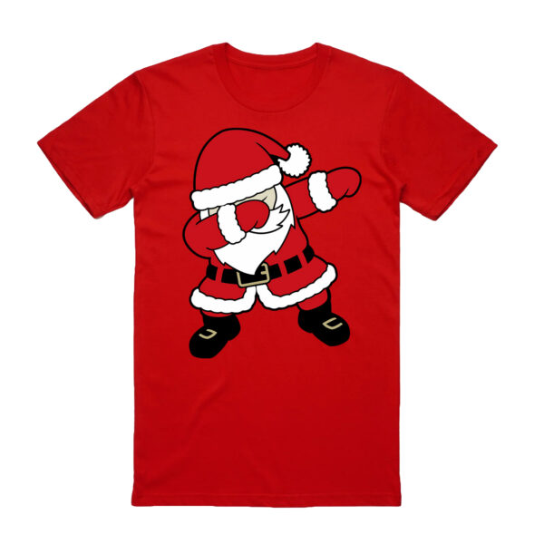 Fanno-100% Cotton Christmas T-shirt Unisex Funny Santa Design for Holiday Celebrations