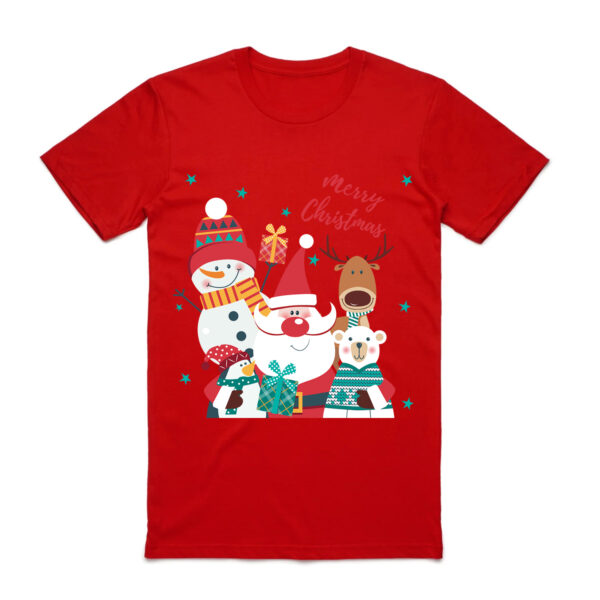 Fanno-100% Cotton Christmas T-shirt for Adults Unisex Holiday Tee Soft Vibrant Design