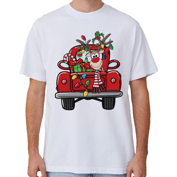 Fanno-100% Cotton Christmas T-shirt Unisex Funny Santa Design Holiday Tee for Adults