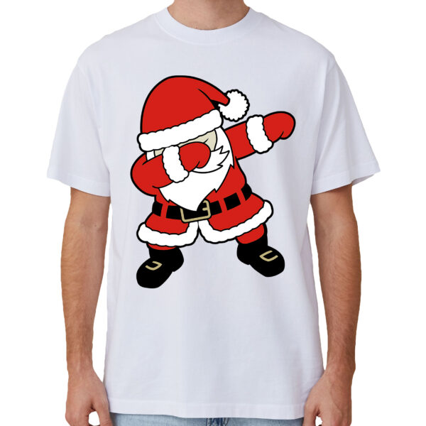 Fanno-100% Cotton Christmas T-shirt for Adults Unisex Funny Santa Holiday Tee 2XL