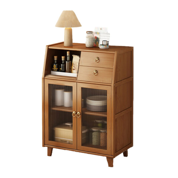 Fanno-Wooden Countertop Storage Cabinet with Adjustable Shelves for Kitchen and Bathroom