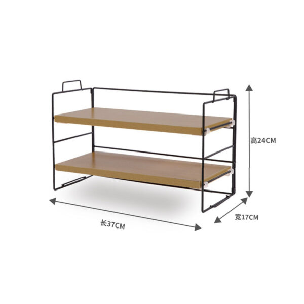 Fanno-Desktop Storage Rack Organizer for Home Office Tabletop Space Saver 2 Layer