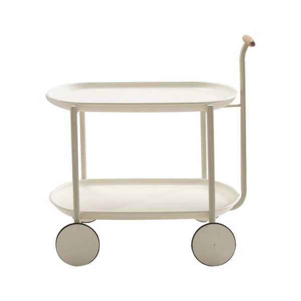 Fanno-Rolling Utility Cart Side Table with Wheels for Home Office Storage and Organization