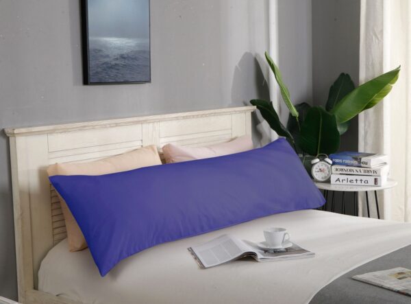 Fanno-Ultra Soft Body Pillowcase 1000TC Microfiber Solid Royal Blue 48cm x 150cm