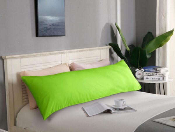 Fanno-Ultra Soft Microfiber Body Pillowcase 48cm x 150cm Solid Color Green