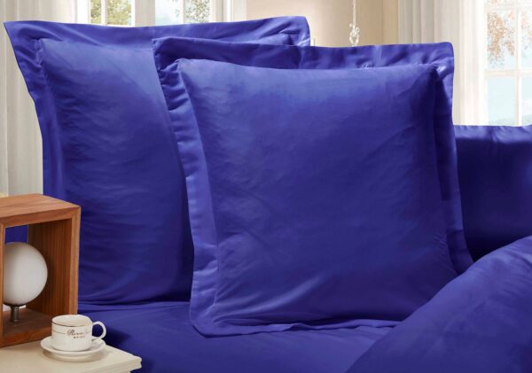 Fanno-European Pillowcase Set 2-Pack Ultra Soft Microfiber Royal Blue 1000TC