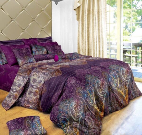 Fanno-Artistic Quilt Cover Set Double Size Elegant Pattern Soft Polyester Easy Care