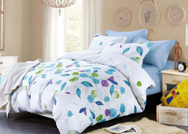 Fanno-Quilt Cover Set with Elegant Pattern Soft Polyester for All-Season Comfort