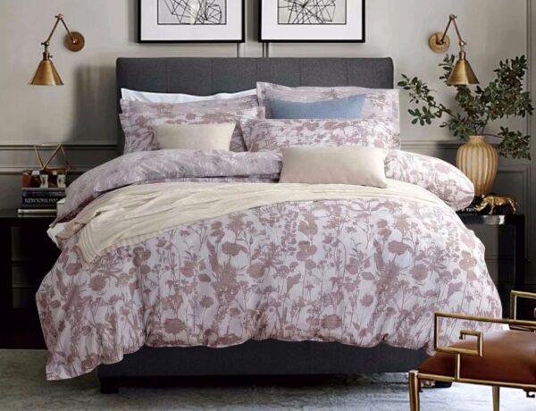 Fanno-Quilt Cover Set with Elegant Pattern Soft Polyester for All-Season Comfort