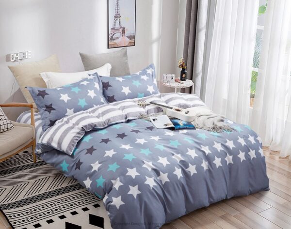 Fanno-Artistic Quilt Cover Set with Pillowcases for Bedroom Comfort and