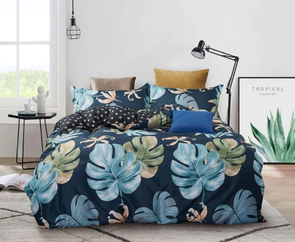 Fanno-Quilt Cover Set with Elegant Pattern Soft Polyester for All-Season Comfort